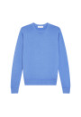 Crew neck sweater with logo in merino wool - Eddie