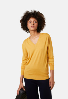 Merino wool V-neck sweater - Arya