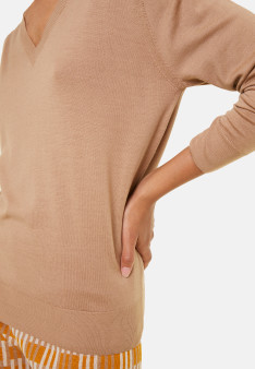 Pull col V en laine mérinos - Arya
