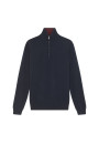 Pull col camionneur en cachemire - Emile 7914 cerise/volute - 51 Bordeaux