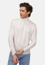 Pull col roulé avec logo en laine mérinos - Enzo