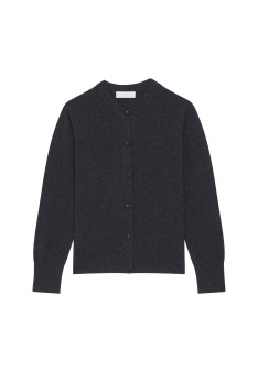 Cashmere round neck buttoned cardigan - Ari