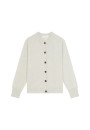 Cardigan boutonné col rond en cachemire - Ari