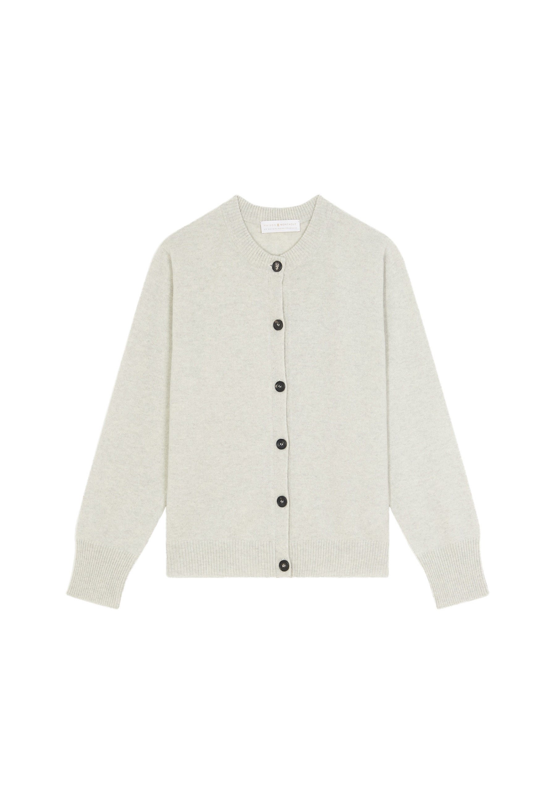 Cashmere round neck buttoned cardigan - Ari