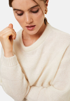 Pull ample bicolore en mohair - Gaby
