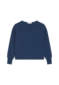 Short cashmere sweater with pocket - Balba