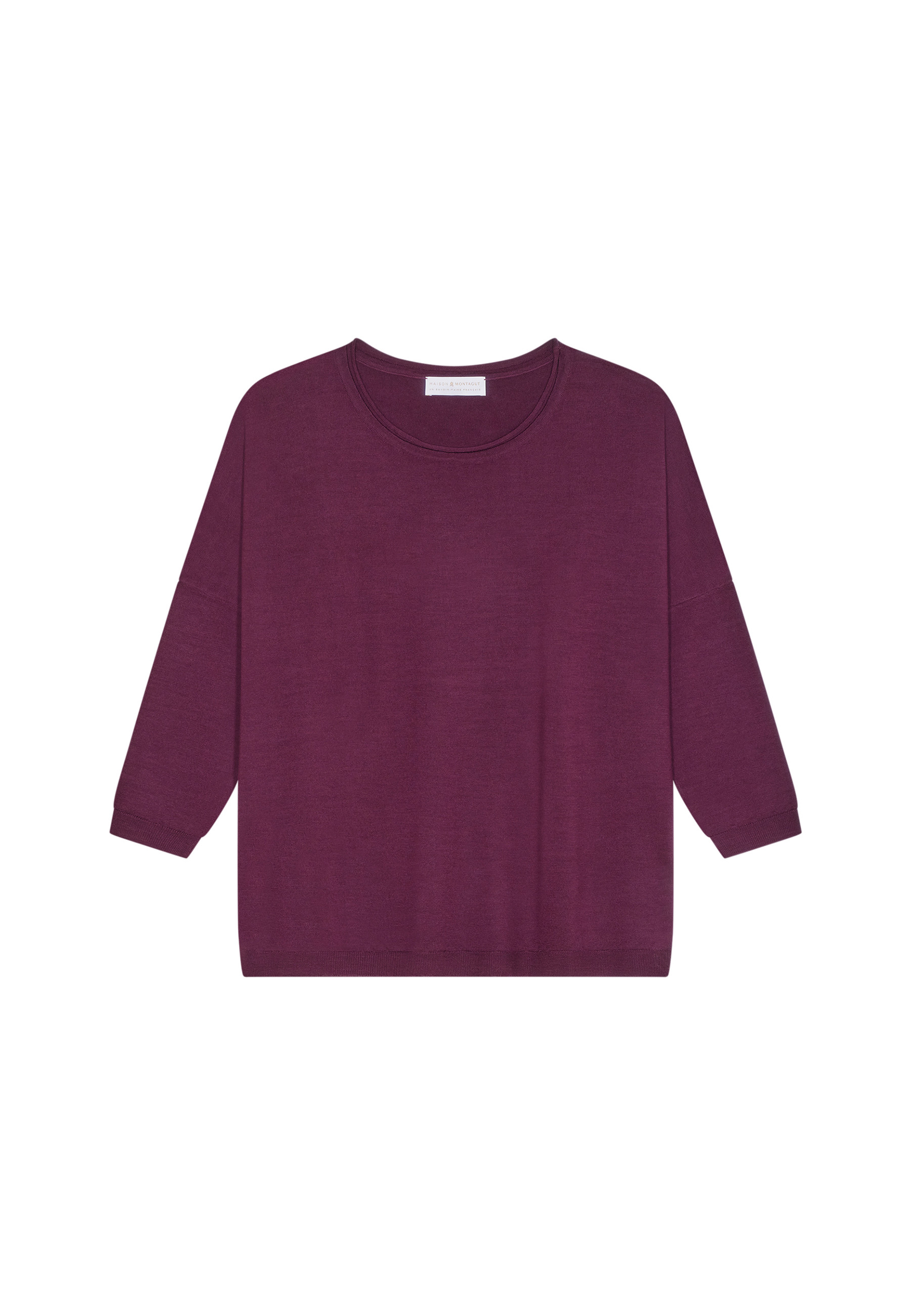 Pull ample col rond en laine mérinos - Azel