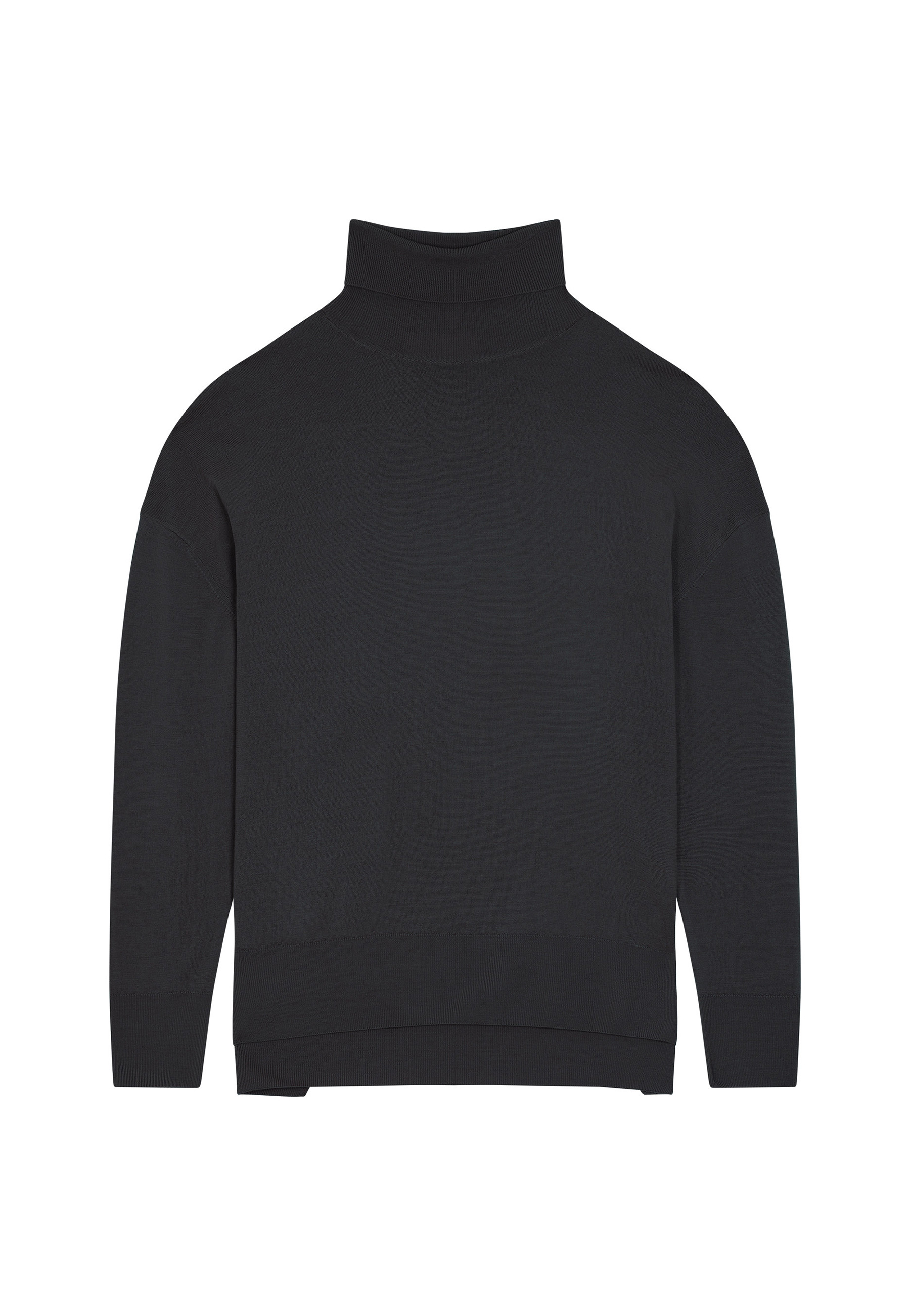  	Pull col roulé à fentes en laine mérinos - Amy