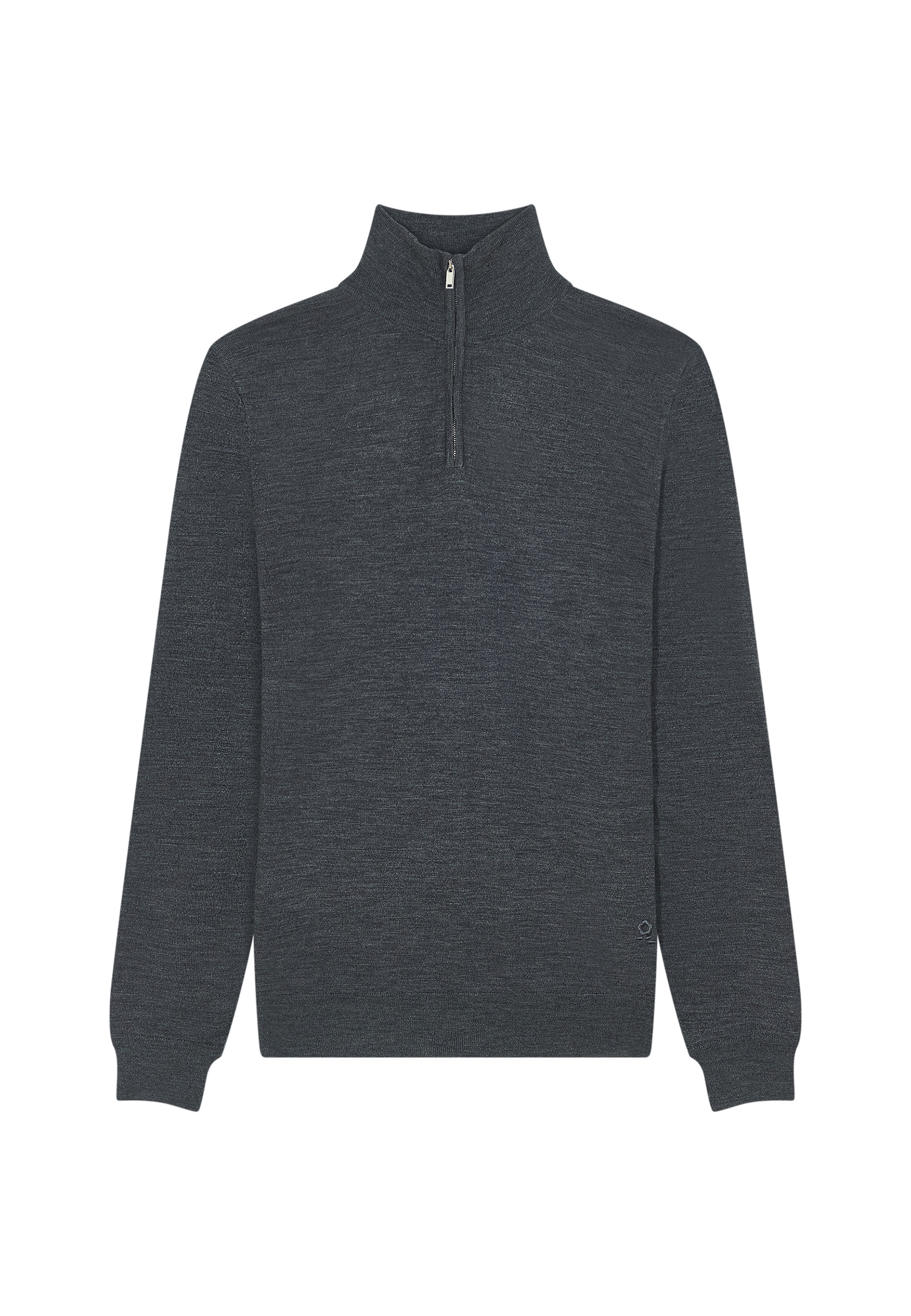 Pull col camionneur avec logo en laine mérinos - Ryan