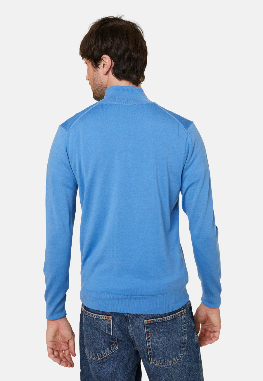 Pull col camionneur avec logo en laine mérinos - Ryan