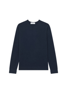 Round-neck cashmere sweater with rolled finishes - Ernest