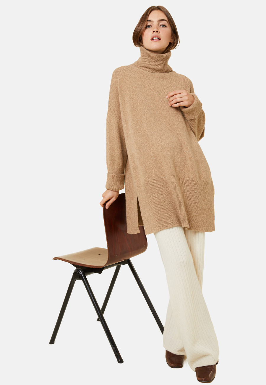 Long loose sweater in wool and cashmere - Galice