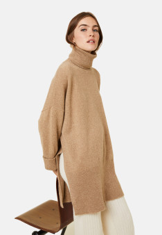 Long loose sweater in wool and cashmere - Galicia