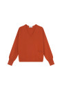 Short cashmere sweater with pocket - Balba