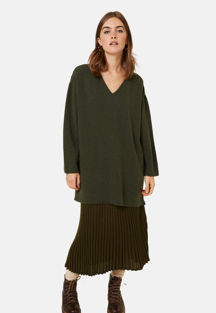 Loose sweater with slits in a cashmere blend - Darius