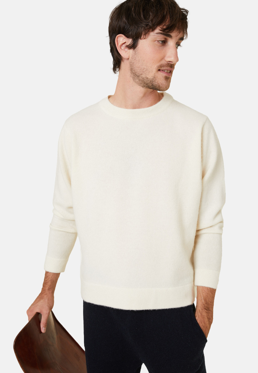 Pull col rond en laine et cachemire - Fado