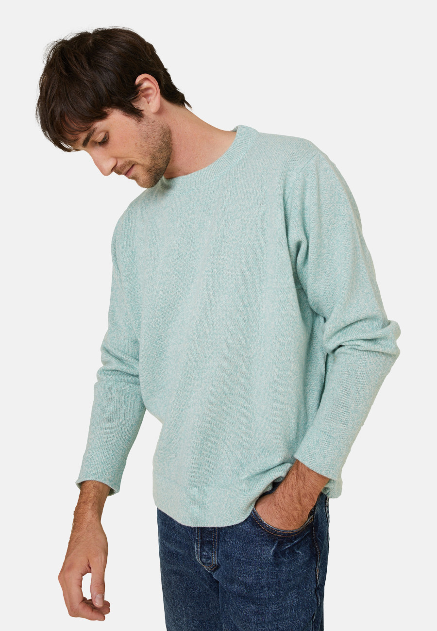 Pull col rond en laine et cachemire - Fado