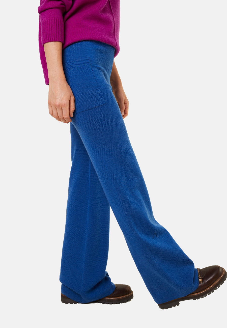 Pantalon à poches en laine mérinos - Gaetane