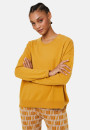 Pull ample boutonné à col rond en cachemire - Acene 7860 soleil - 89 Moutarde