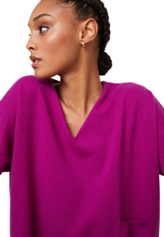 Pull court en cachemire avec poche - Balba