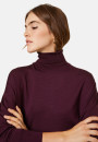 Pull col roulé à fentes en laine mérinos - Amy