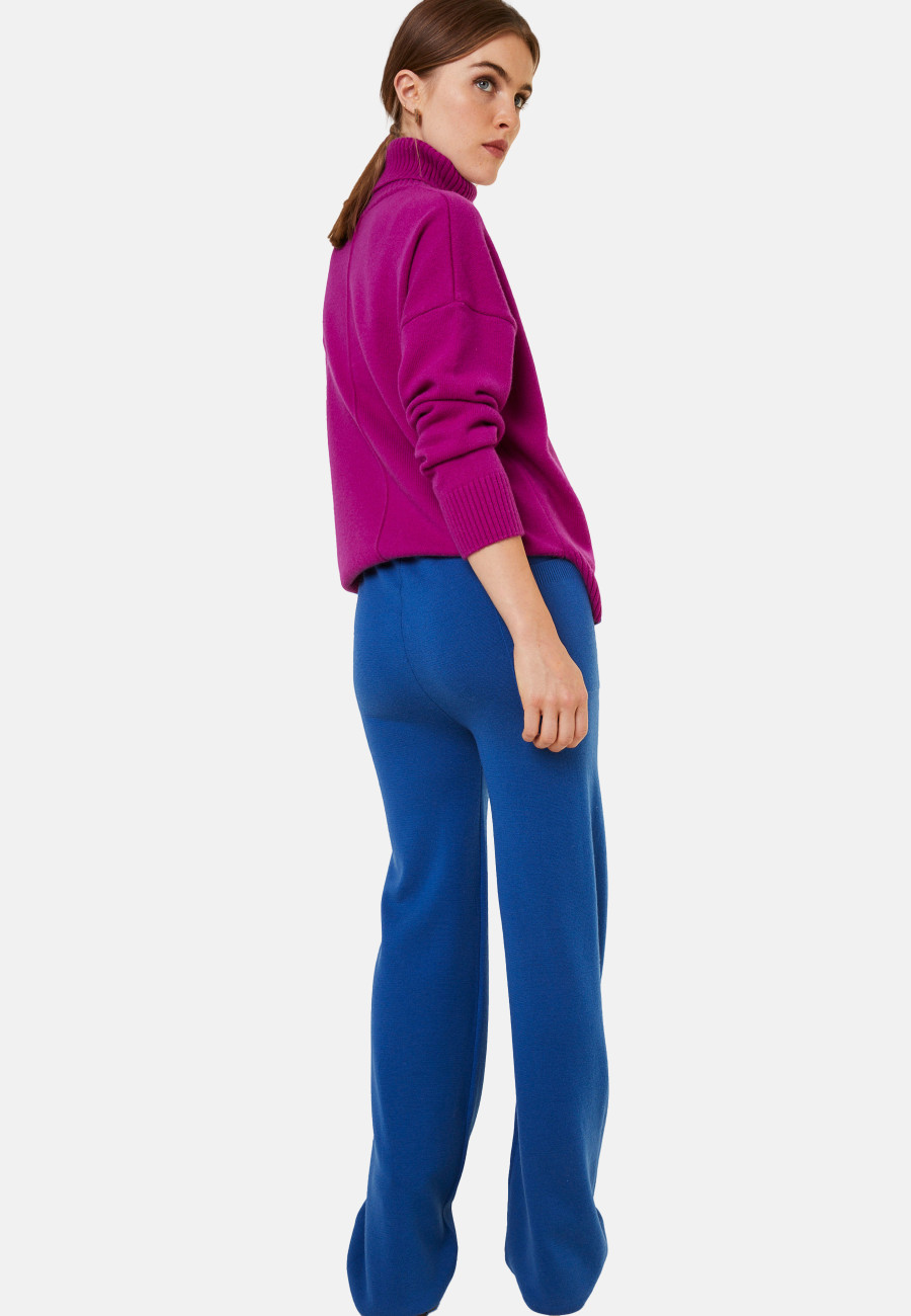 Pantalon à poches en laine mérinos - Gaetane