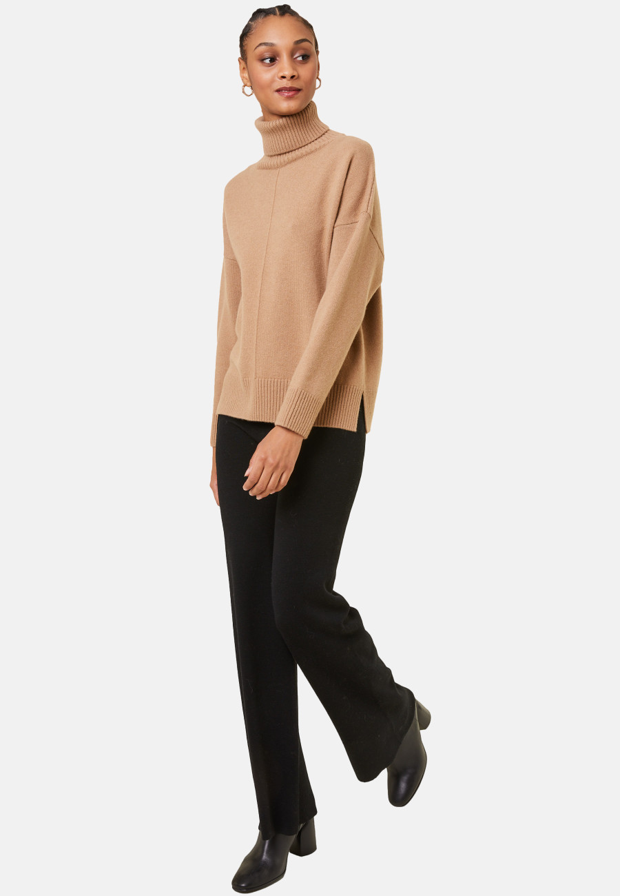 Pantalon à poches en laine mérinos - Gaetane