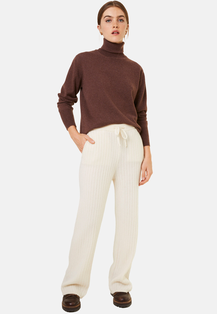 Cropped wool and cashmere turtleneck sweater - Galya