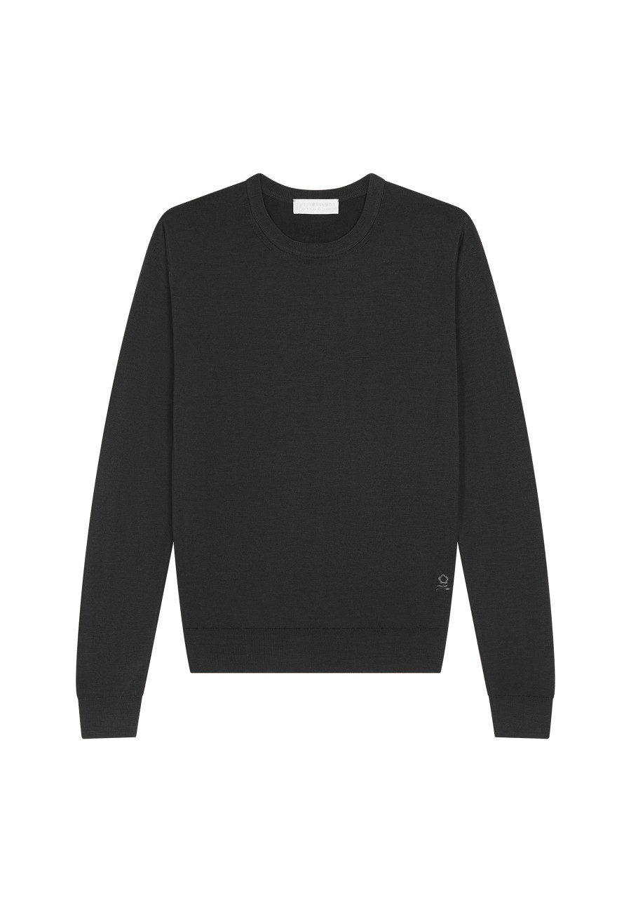 Pull col rond en laine mérinos - Eddie