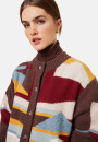 Veste boutonnée en mélange de laine - Gloria 7979 - 47 Marron foncé