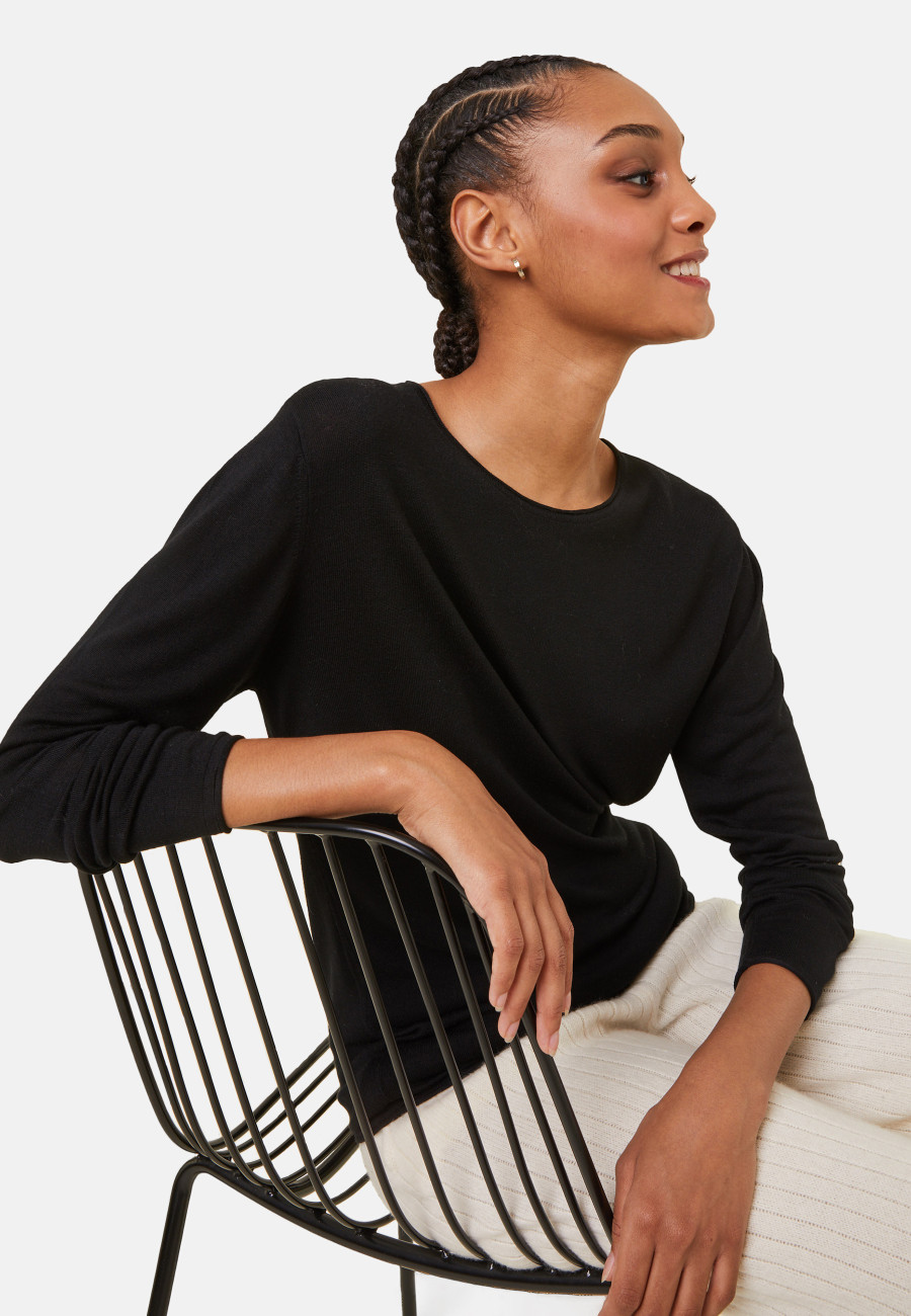 T-shirt col rond en bambou cachemire - Aelia