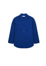 Button-down jacket with merino wool pockets - Giselle