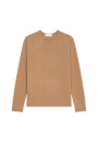 Pull col rond en cachemire finitions roulotées - Ernest 7820 camel - 88 Camel