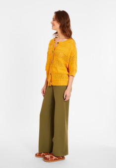 Openwork vest in cotton and linen - Maylisse