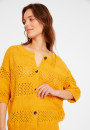 Openwork vest in cotton and linen - Maylisse