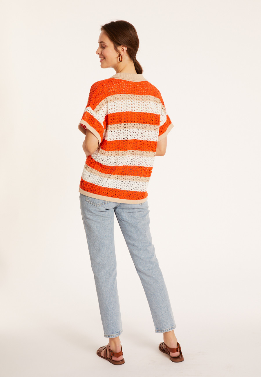 Cotton openwork blouse - Merlin