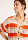 Chemisier ajouré en coton bio - Merlin 8120 - 15 Orange