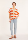 Organic cotton openwork blouse - Merlin