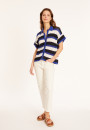 Organic cotton openwork blouse - Merlin