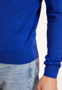 Pull col V logo en laine mérinos - Elmo