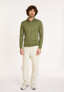 Trucker neck sweater with logo in merino wool - Ryan