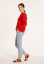 Pull emmanchures marteau en coton et lin - Mick 8080 capucine - 52 Rouge
