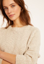 Cotton and linen hammer armhole sweater - Mick