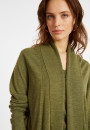 Gilet en lin flammé col châle - Maelle 8051 cactus - 83 Kaki