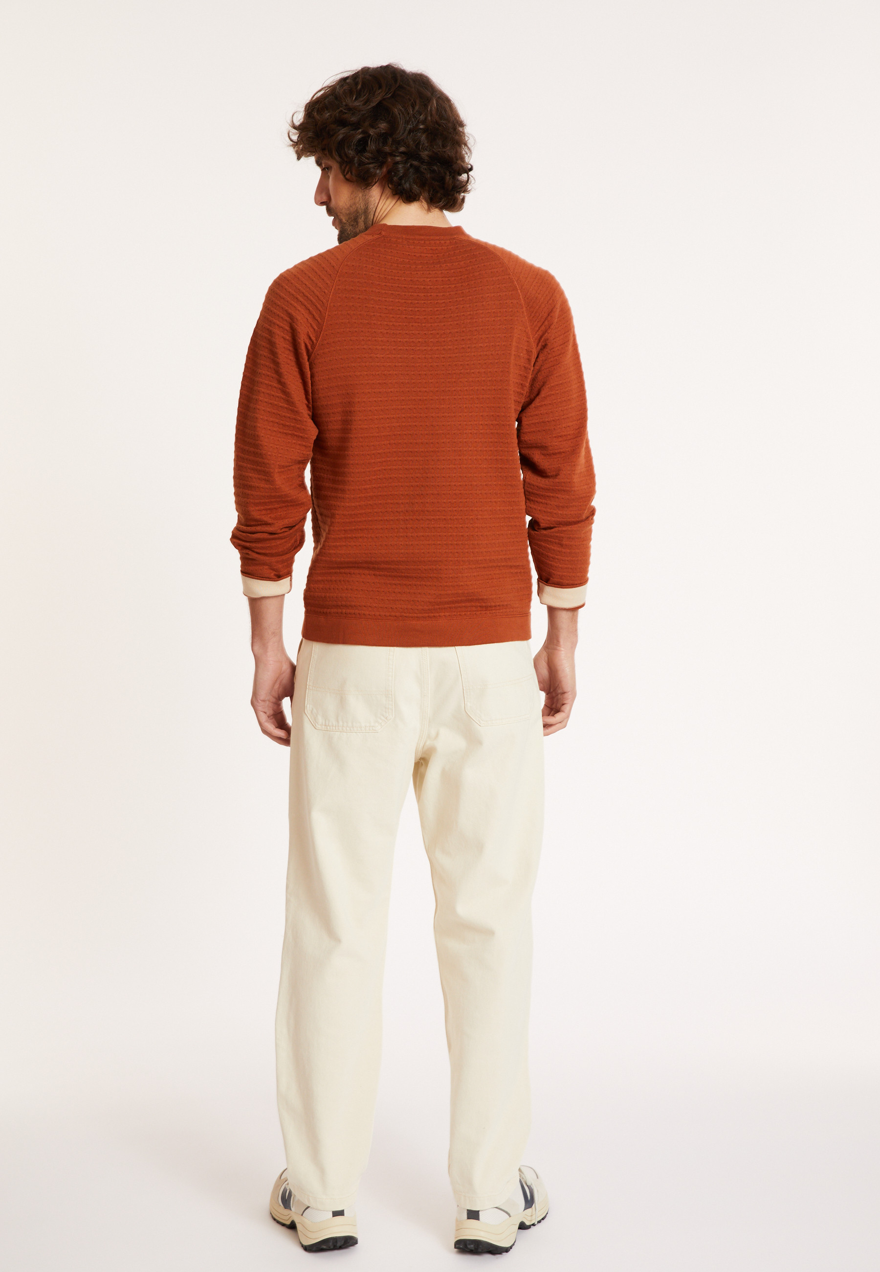 Raglan sleeve cotton sweater - Dwight