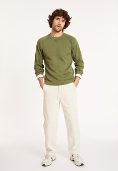 Raglan sleeve cotton sweater - Dwight
