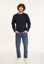 Pull en coton manches raglan - Dwight 8161 marine - 05 Bleu marine