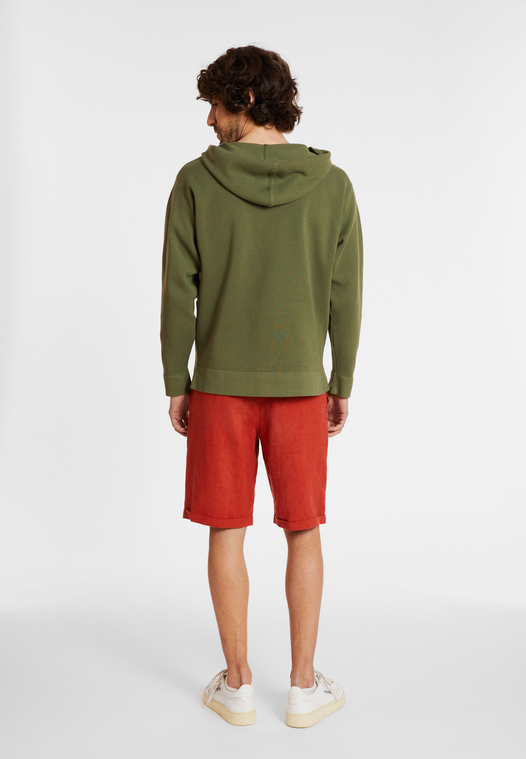 Hoodie en coton à capuche avec poches - Damien 8051 cactus - 83 Kaki