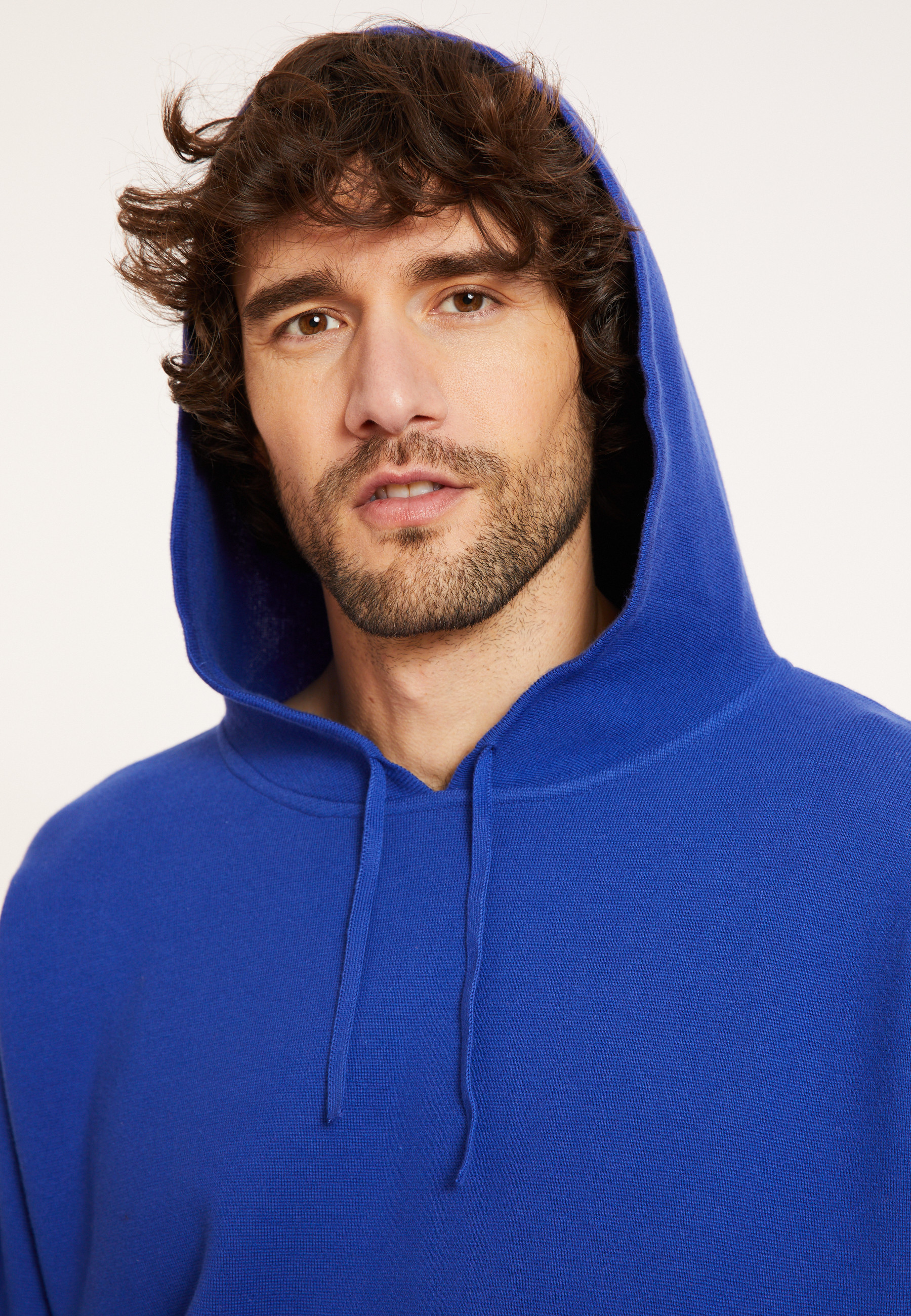Hooded hoodie with pockets in cotton - Damien