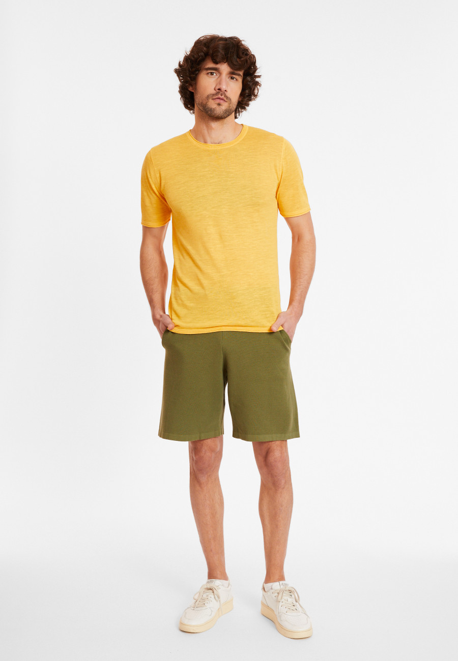 Short en coton avec poches - Donata 8051 cactus - 83 Kaki